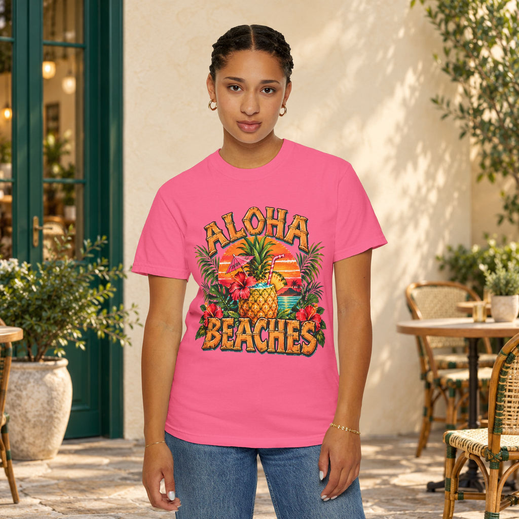 Aloha Beaches Tropical Pineapple T-Shirt