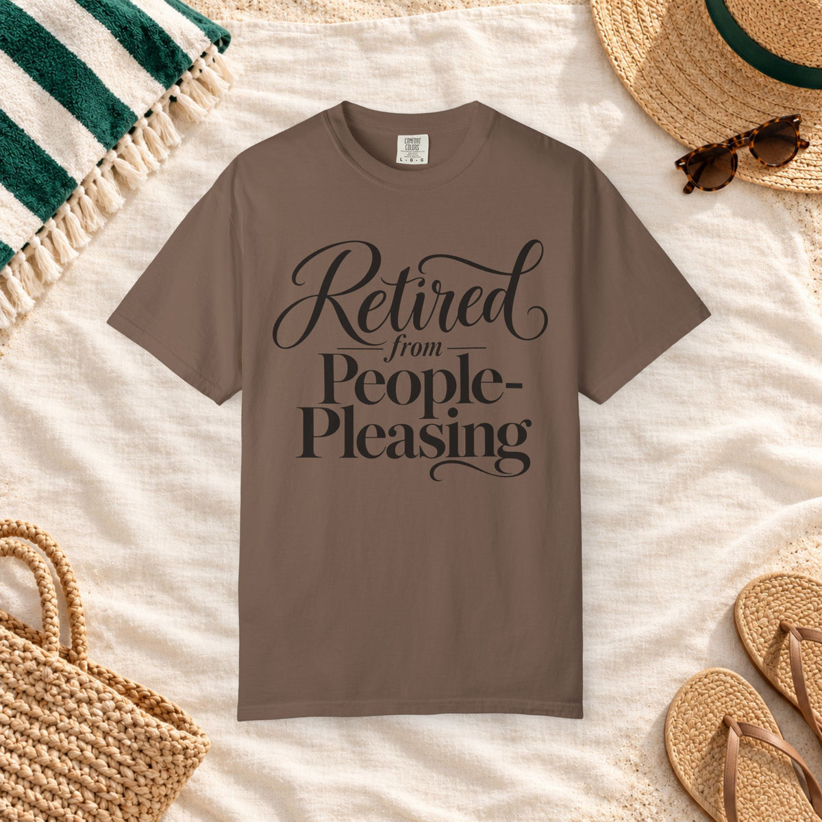 Retired from People-Pleasing T-Shirt in Espresso