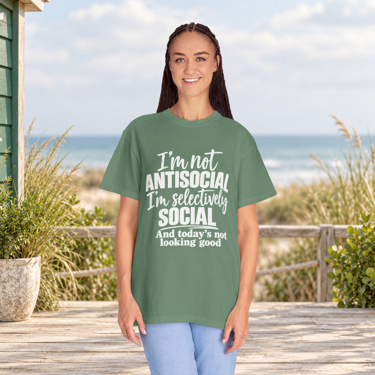 I'm Not Antisocial, I'm Selectively Social T-Shirt — product view