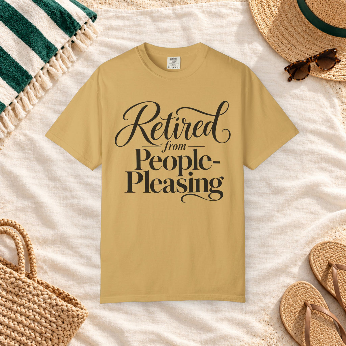 Retired from People-Pleasing T-Shirt in Mustard