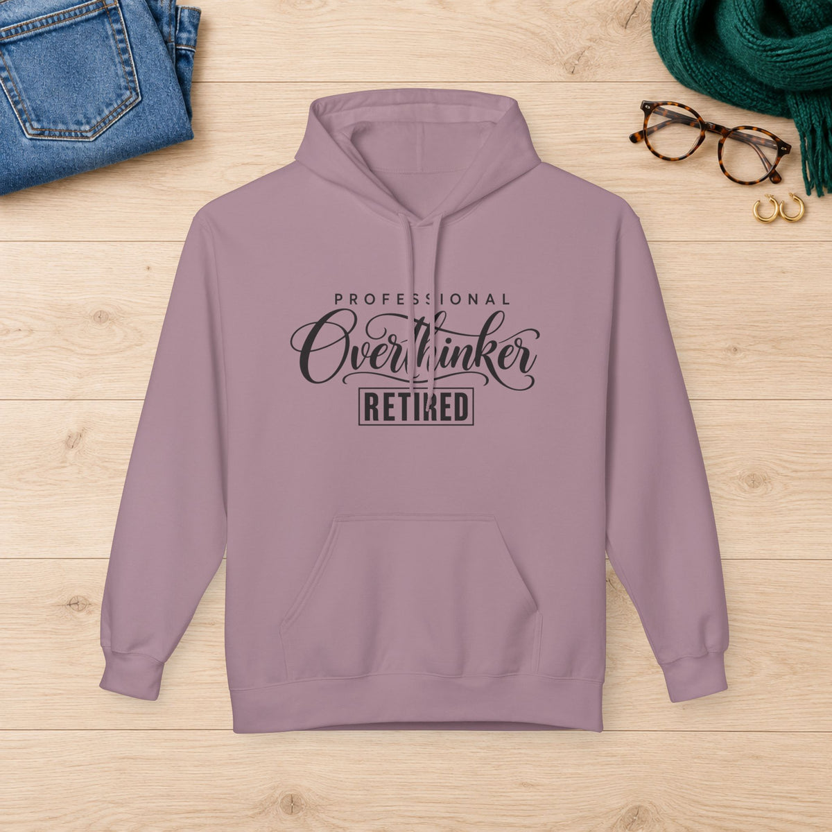 Professional Overthinker: Retired Hoodie in Paragon