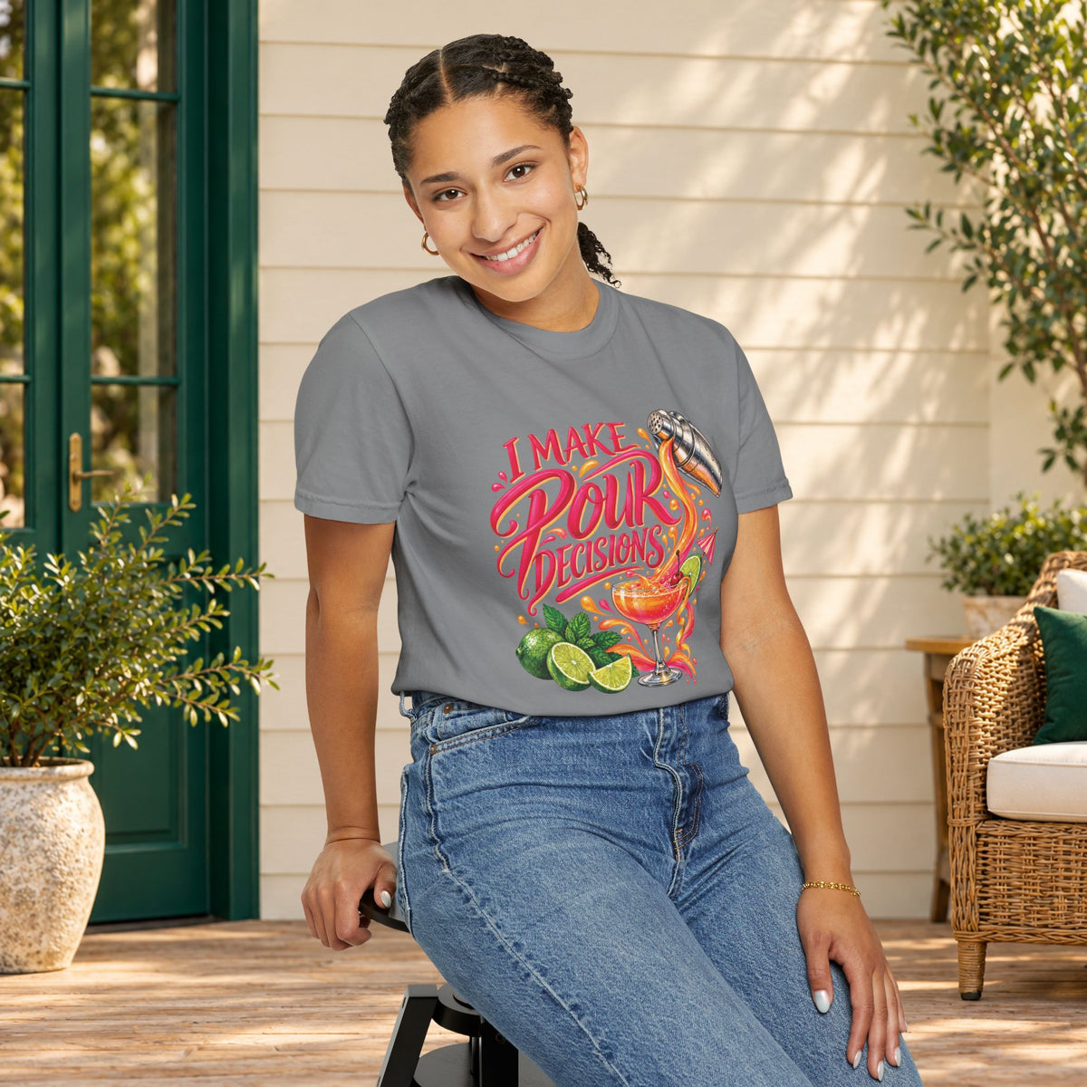 I Make Pour Decisions Cocktail Graphic T-Shirt