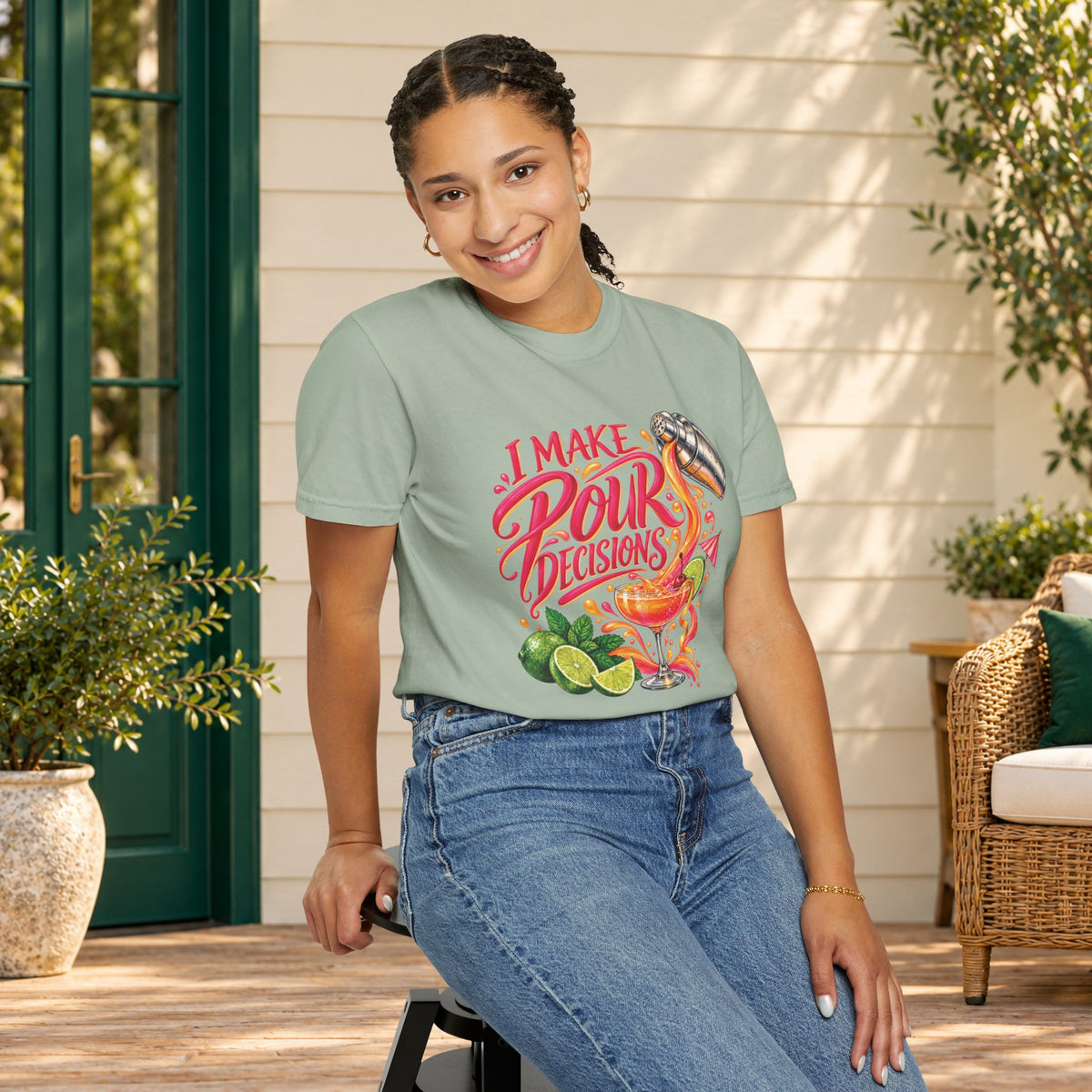 I Make Pour Decisions Cocktail Graphic T-Shirt
