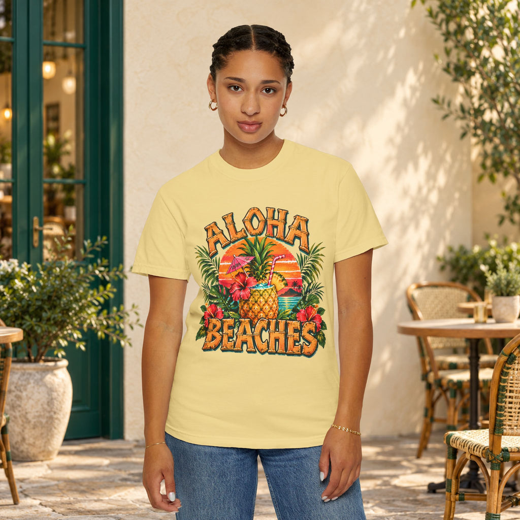 Aloha Beaches Tropical Pineapple T-Shirt
