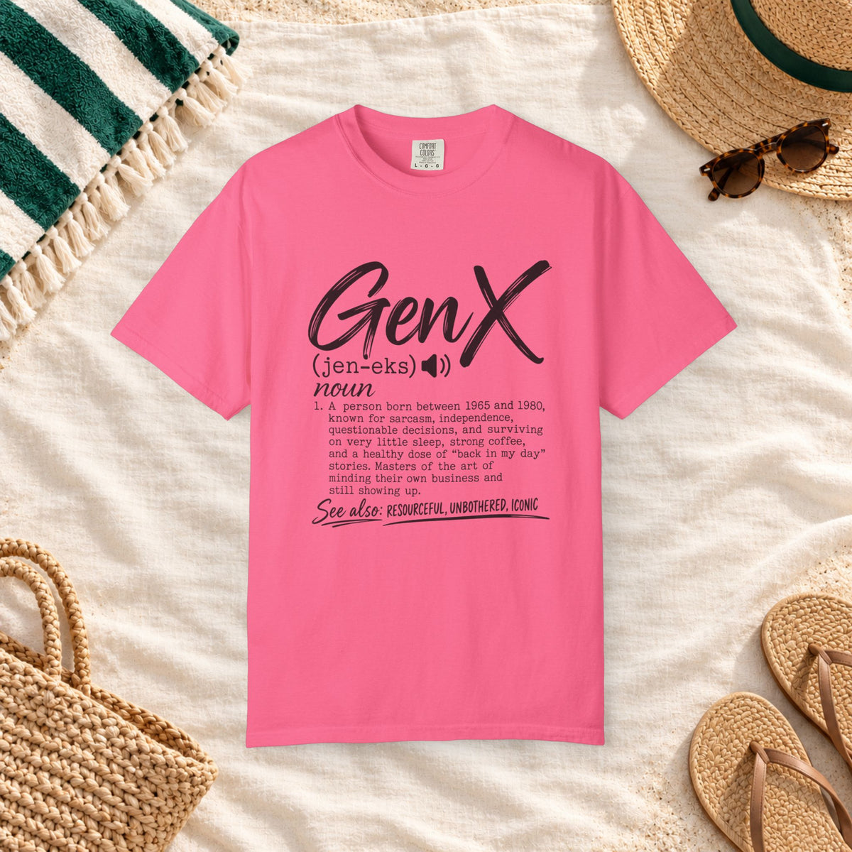 Gen X Definition Graphic T-Shirt in Crunchberry — product view