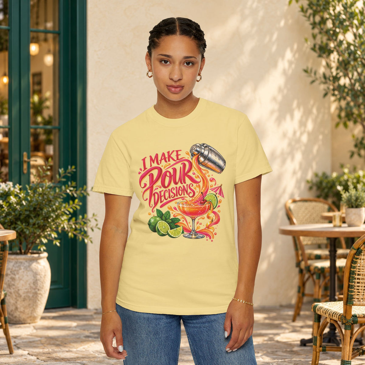 I Make Pour Decisions Cocktail Graphic T-Shirt