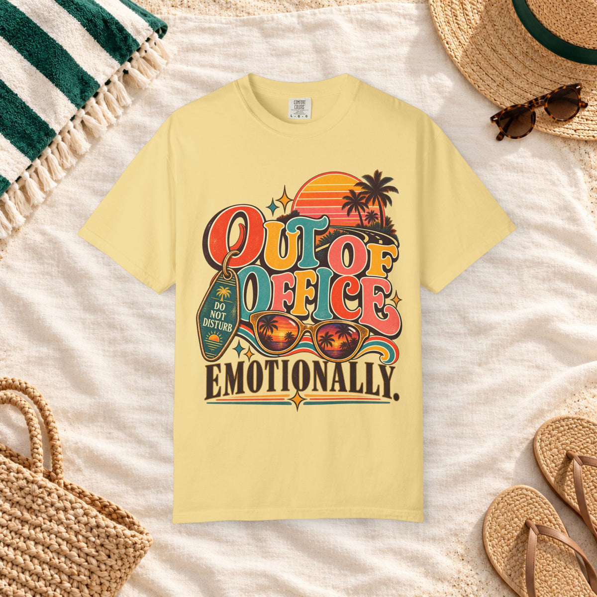 Out of Office Emotionally T-Shirt in Butter