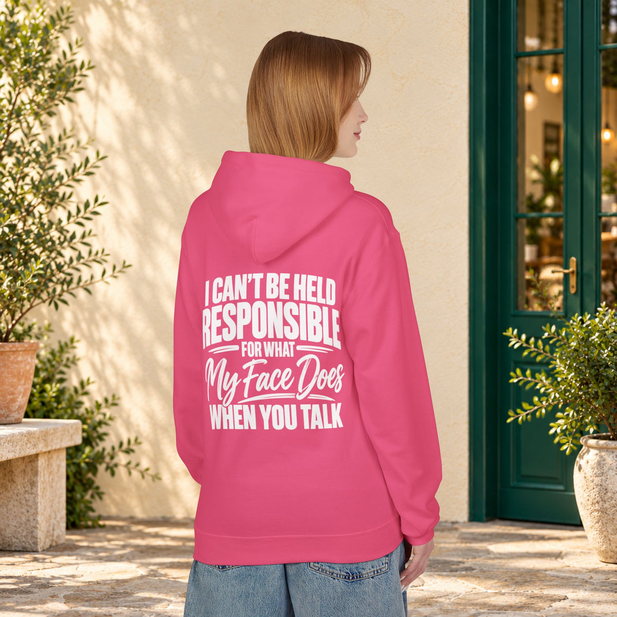 My Face Does When You Talk Hoodie — product view