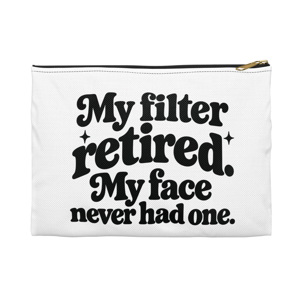 My Filter Retired Accessory Pouch in Black zipper, Small