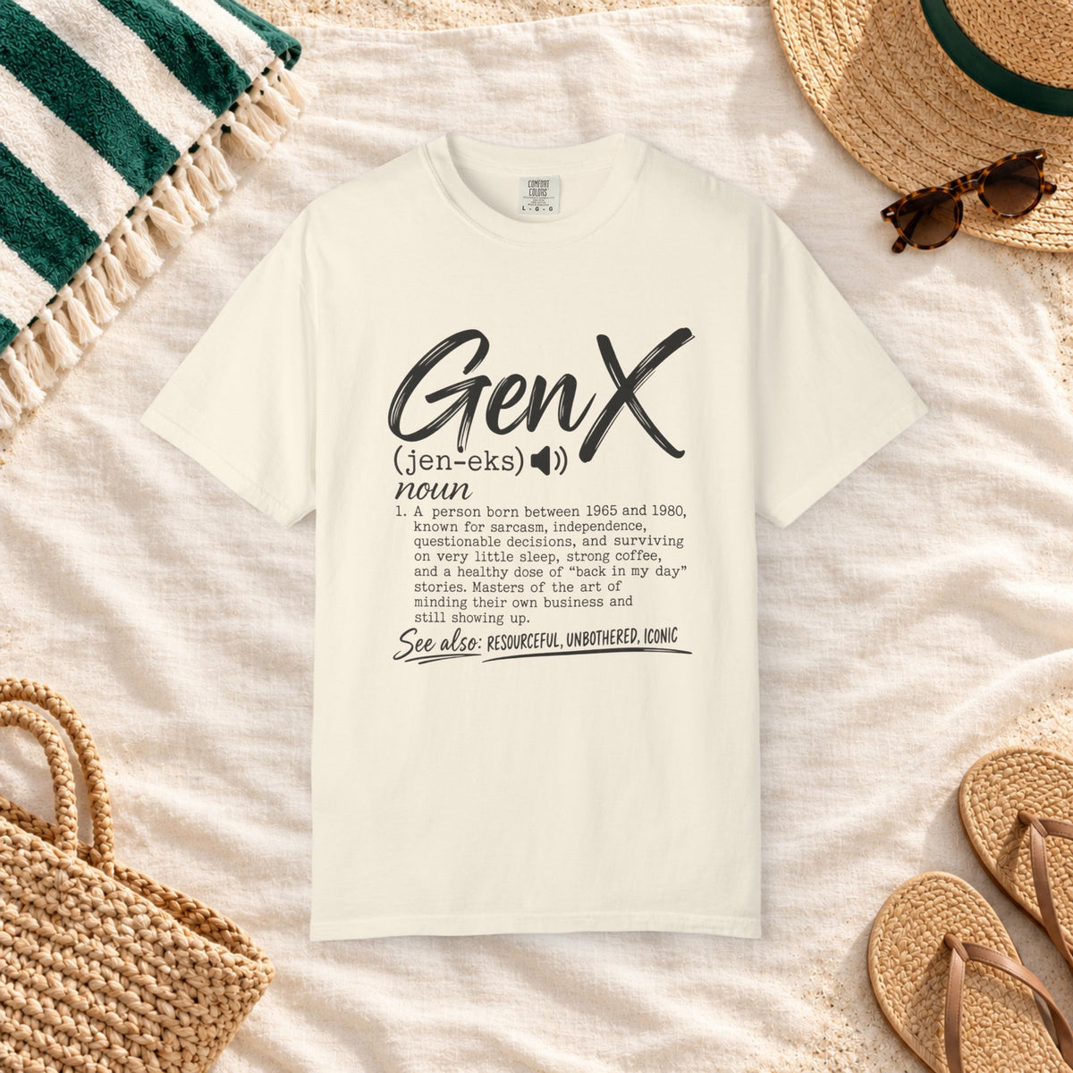 Gen X Definition Graphic T-Shirt in Ivory — product view