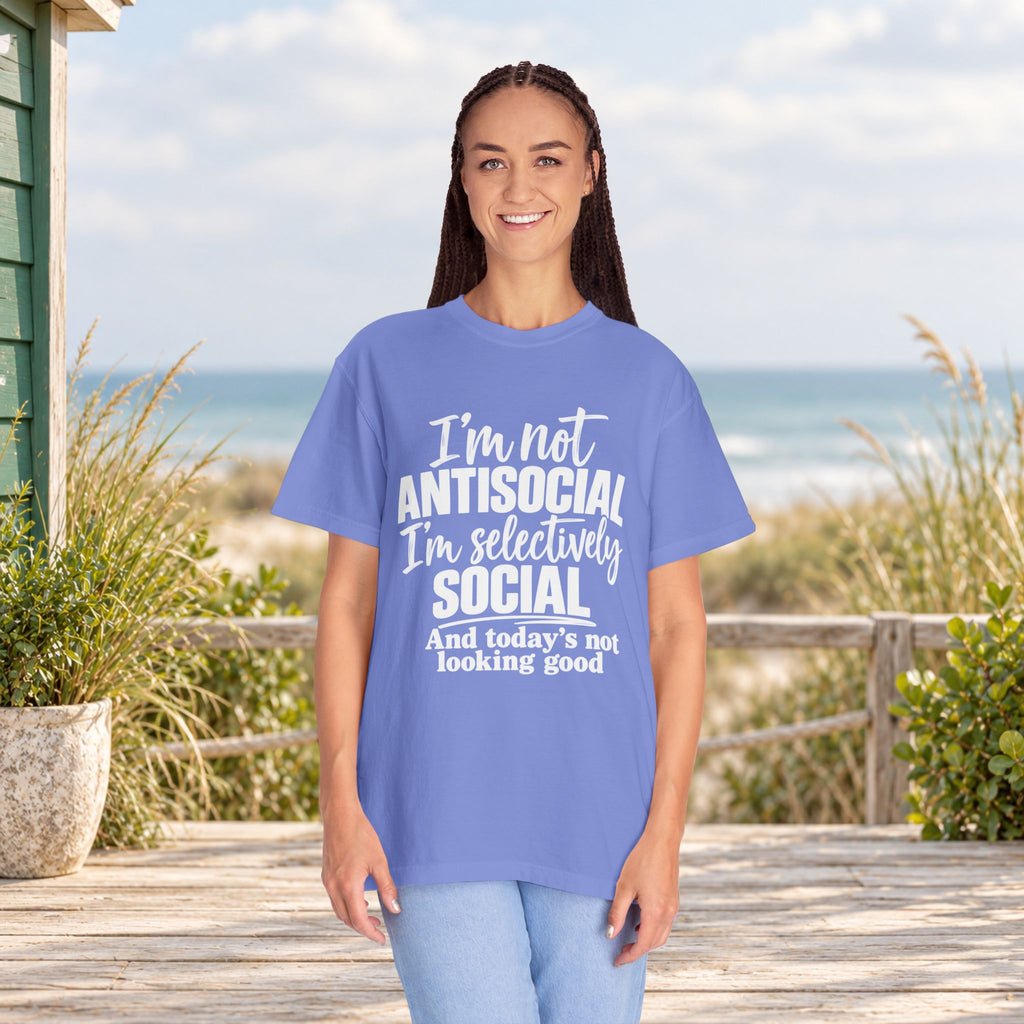 I'm Not Antisocial, I'm Selectively Social T-Shirt — product view