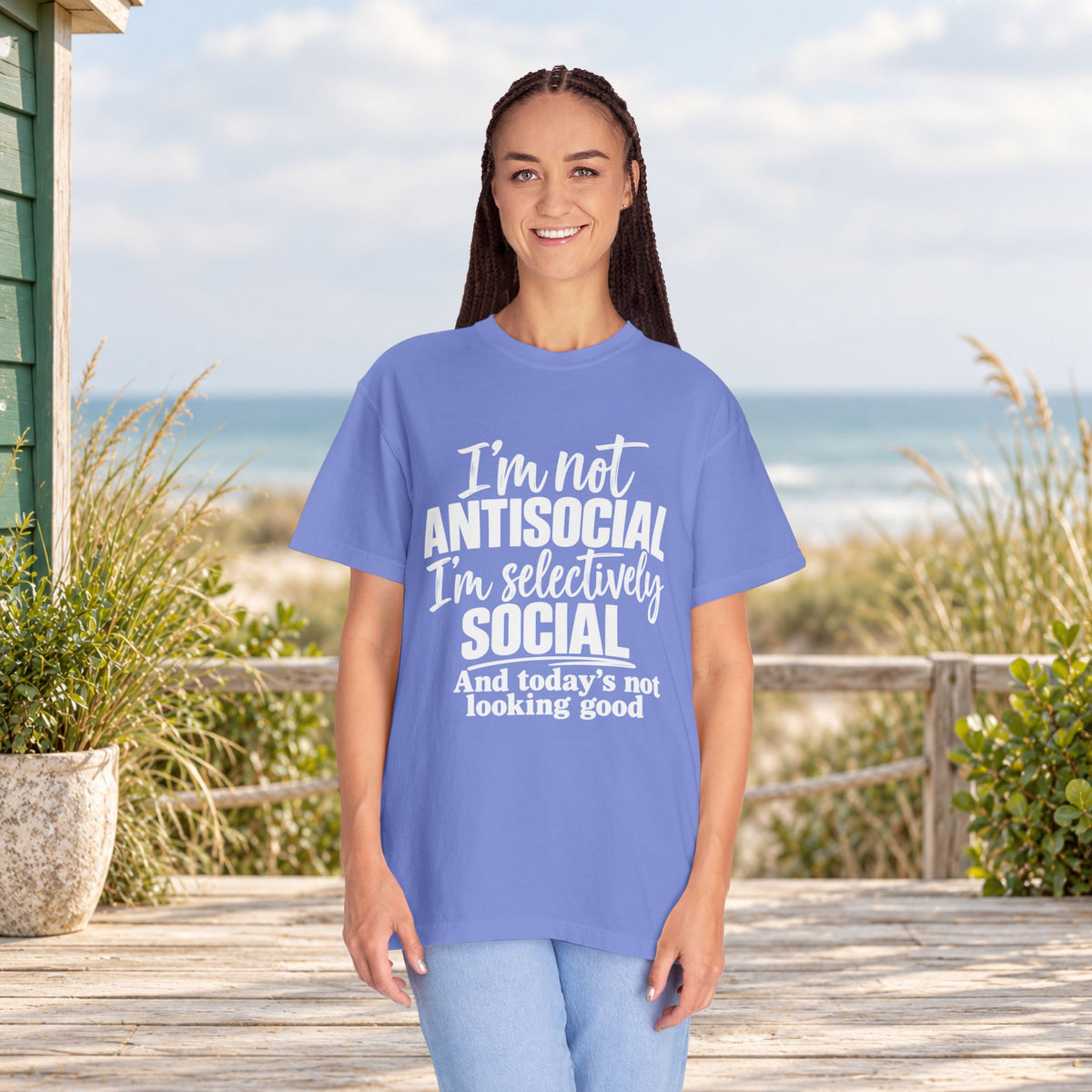 I'm Not Antisocial, I'm Selectively Social T-Shirt — product view