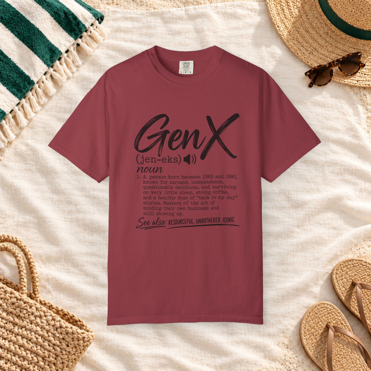 Gen X Definition Graphic T-Shirt in Chili — product view