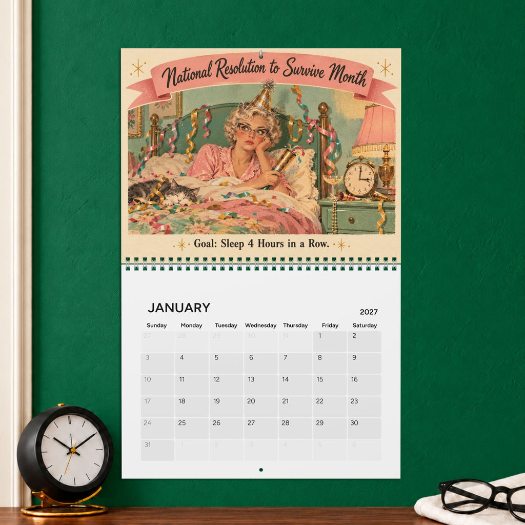 Perimenopause Seasons 2027 Wall Calendar — 10.8" x 8.4"