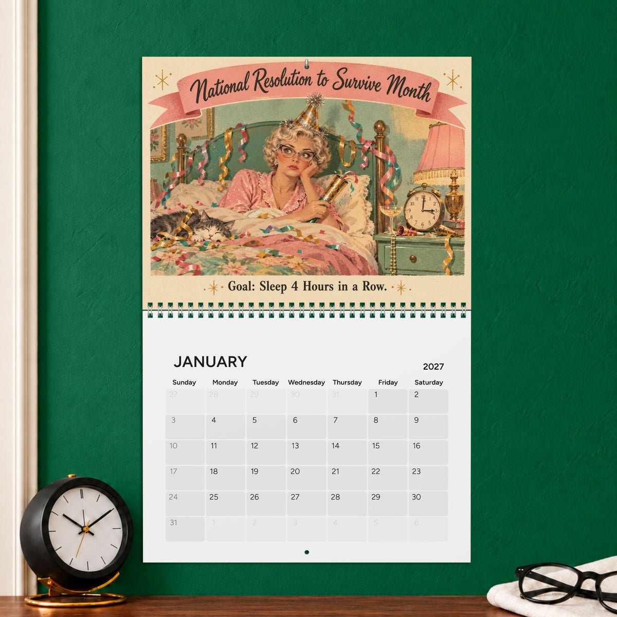 Perimenopause Seasons 2027 Wall Calendar — 10.8" x 8.4"