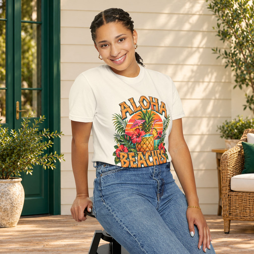 Aloha Beaches Tropical Pineapple T-Shirt