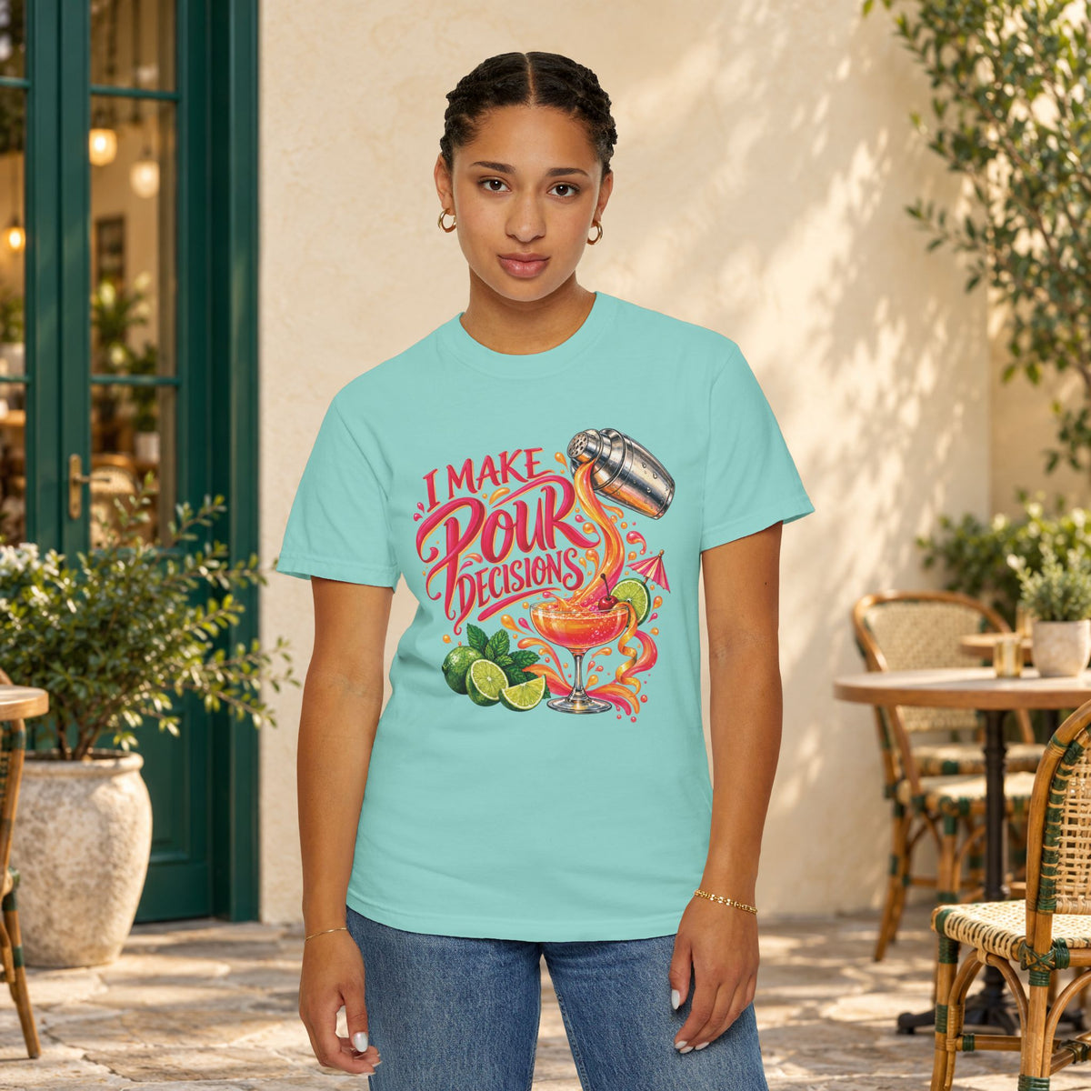 I Make Pour Decisions Cocktail Graphic T-Shirt
