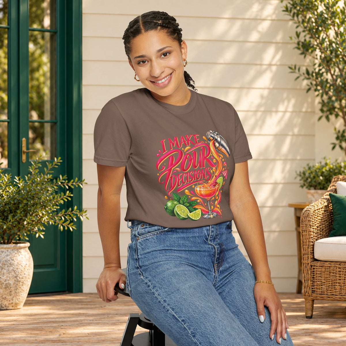 I Make Pour Decisions Cocktail Graphic T-Shirt