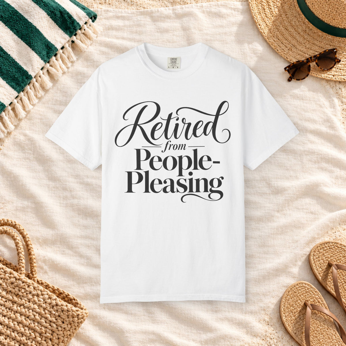 Retired from People-Pleasing T-Shirt in White