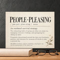 People-Pleasing Definition Canvas Wall Art — 12" x 9" (Horizontal)