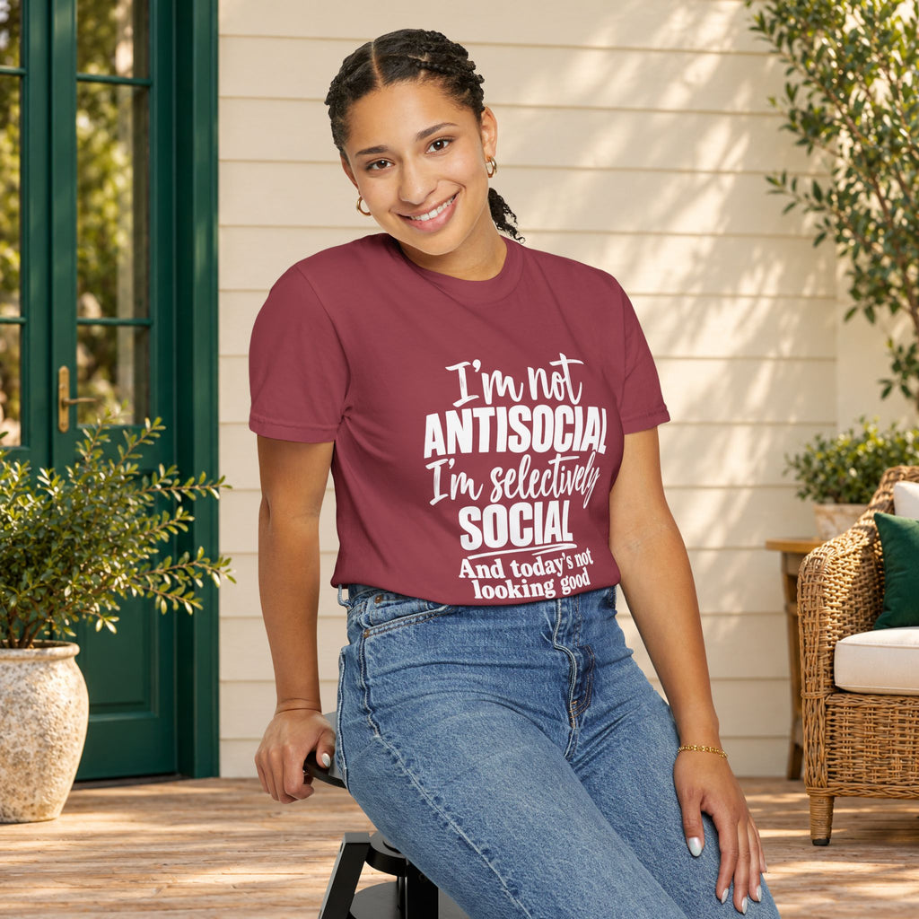 I'm Not Antisocial, I'm Selectively Social T-Shirt — product view