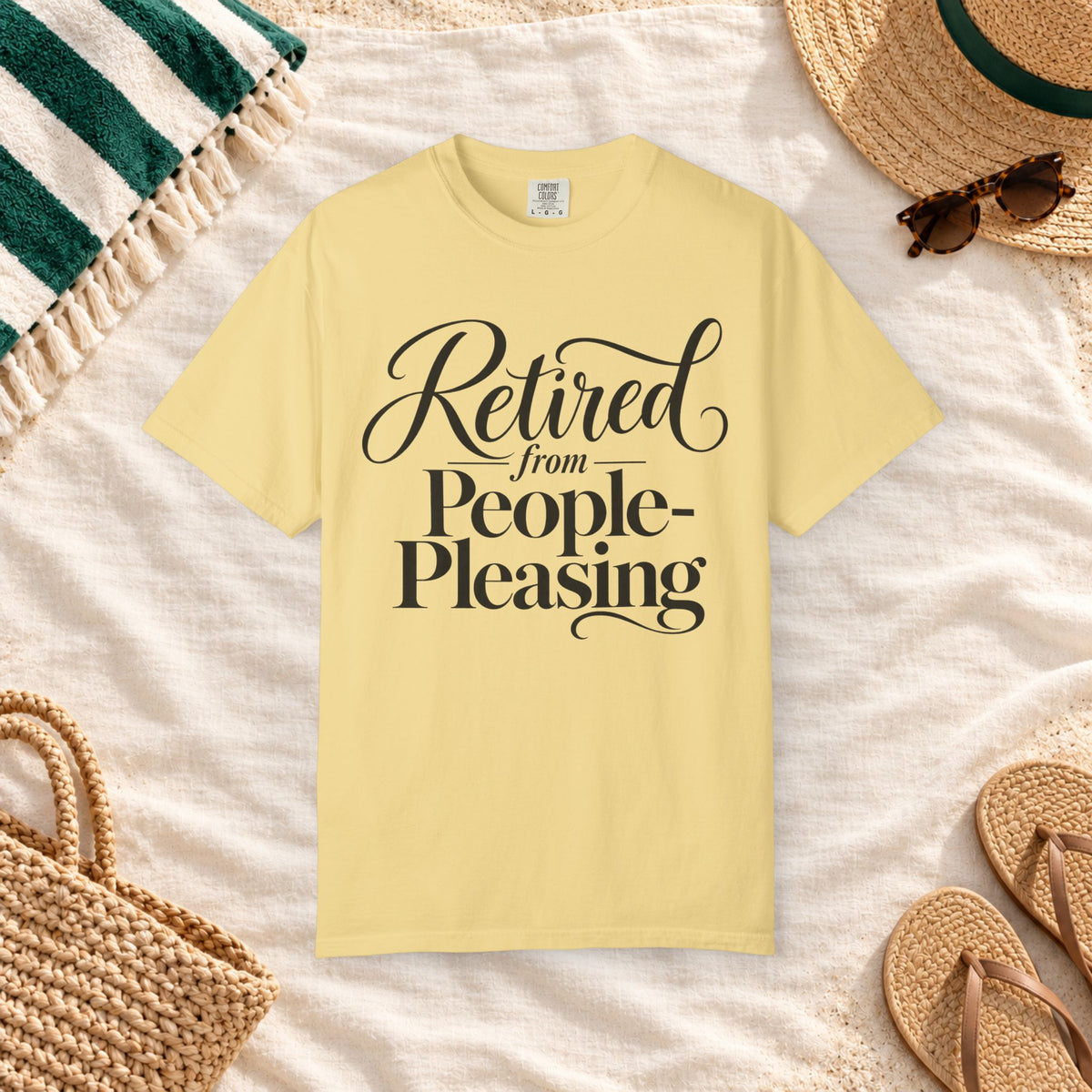 Retired from People-Pleasing T-Shirt in Butter