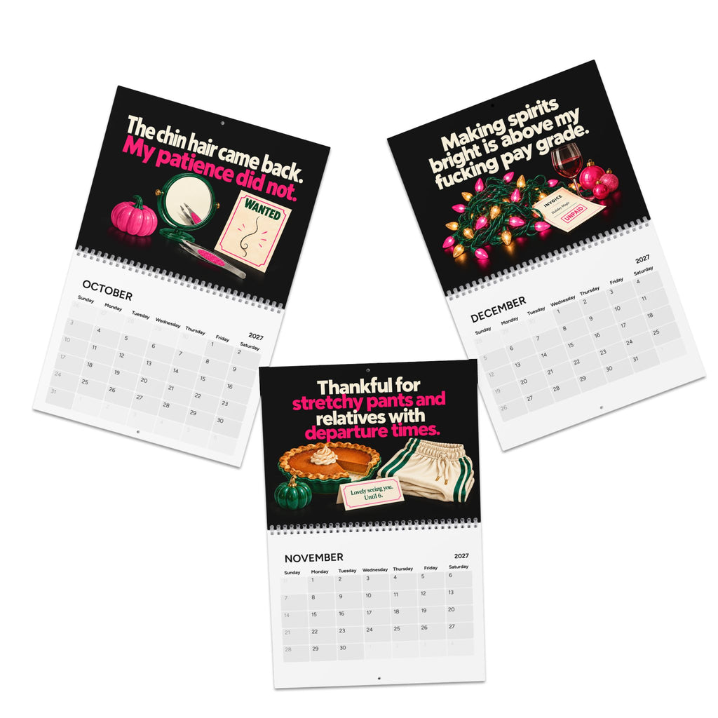 Zero Fucks Remaining 2027 Wall Calendar