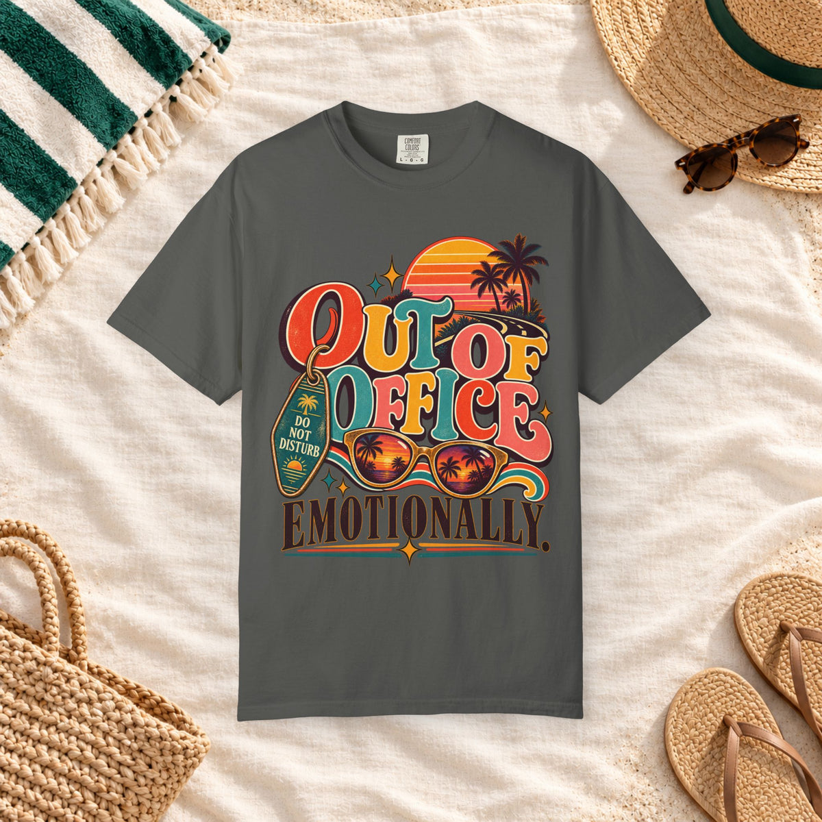 Out of Office Emotionally T-Shirt in Pepper