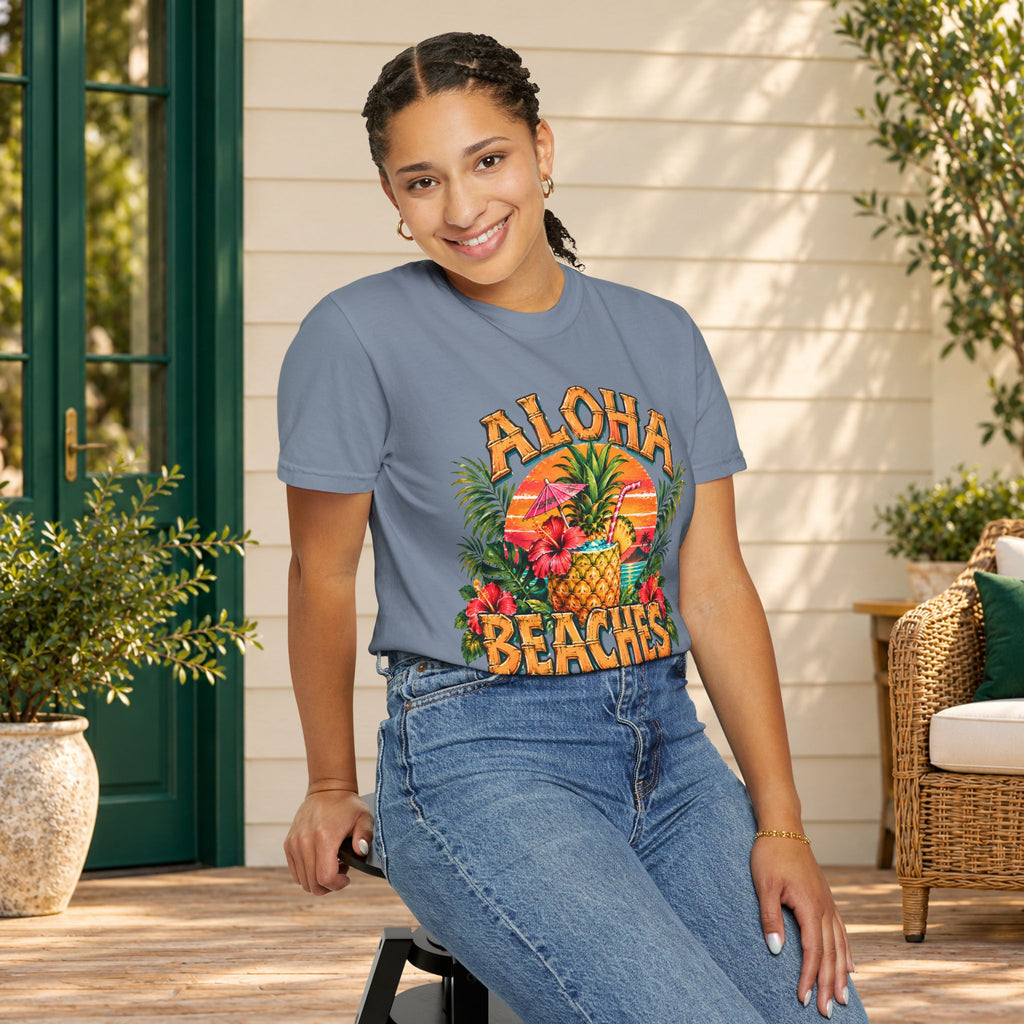 Aloha Beaches Tropical Pineapple T-Shirt
