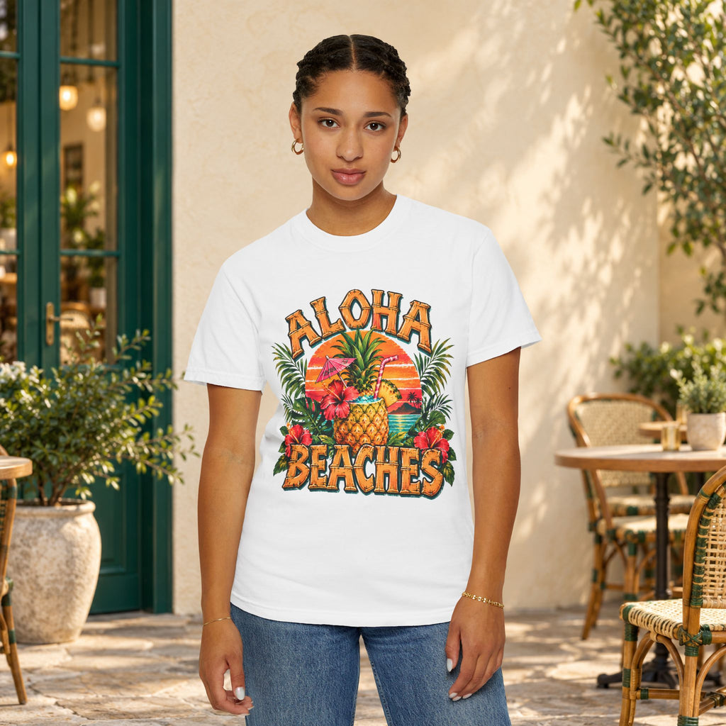 Aloha Beaches Tropical Pineapple T-Shirt