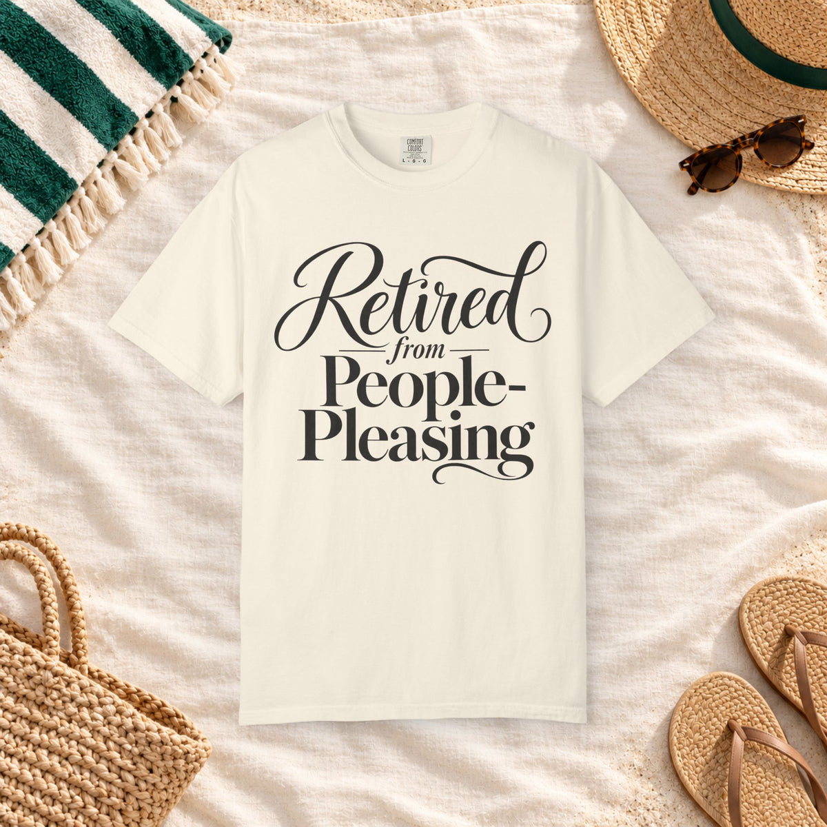 Retired from People-Pleasing T-Shirt in Ivory