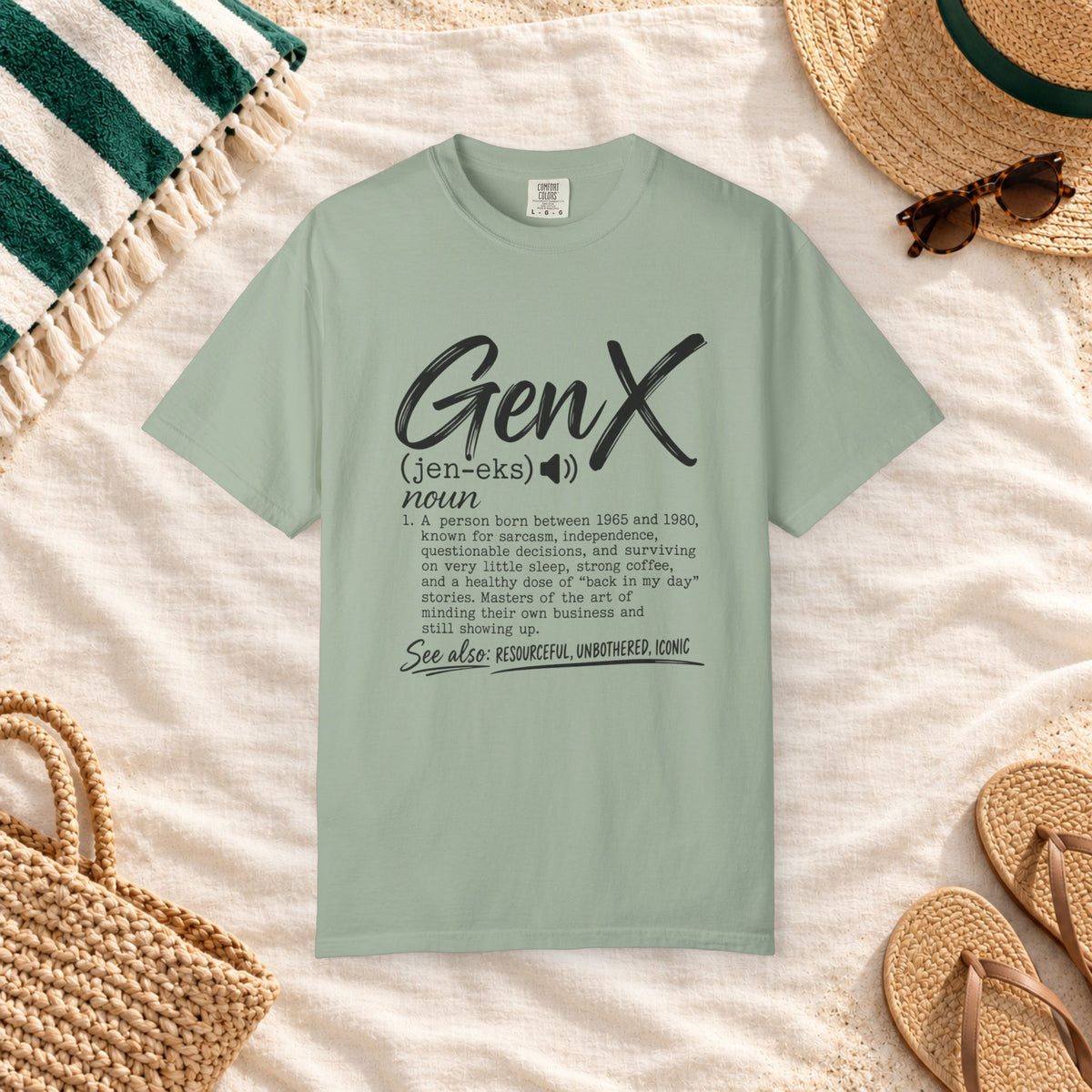 Gen X Definition Graphic T-Shirt in Bay — product view