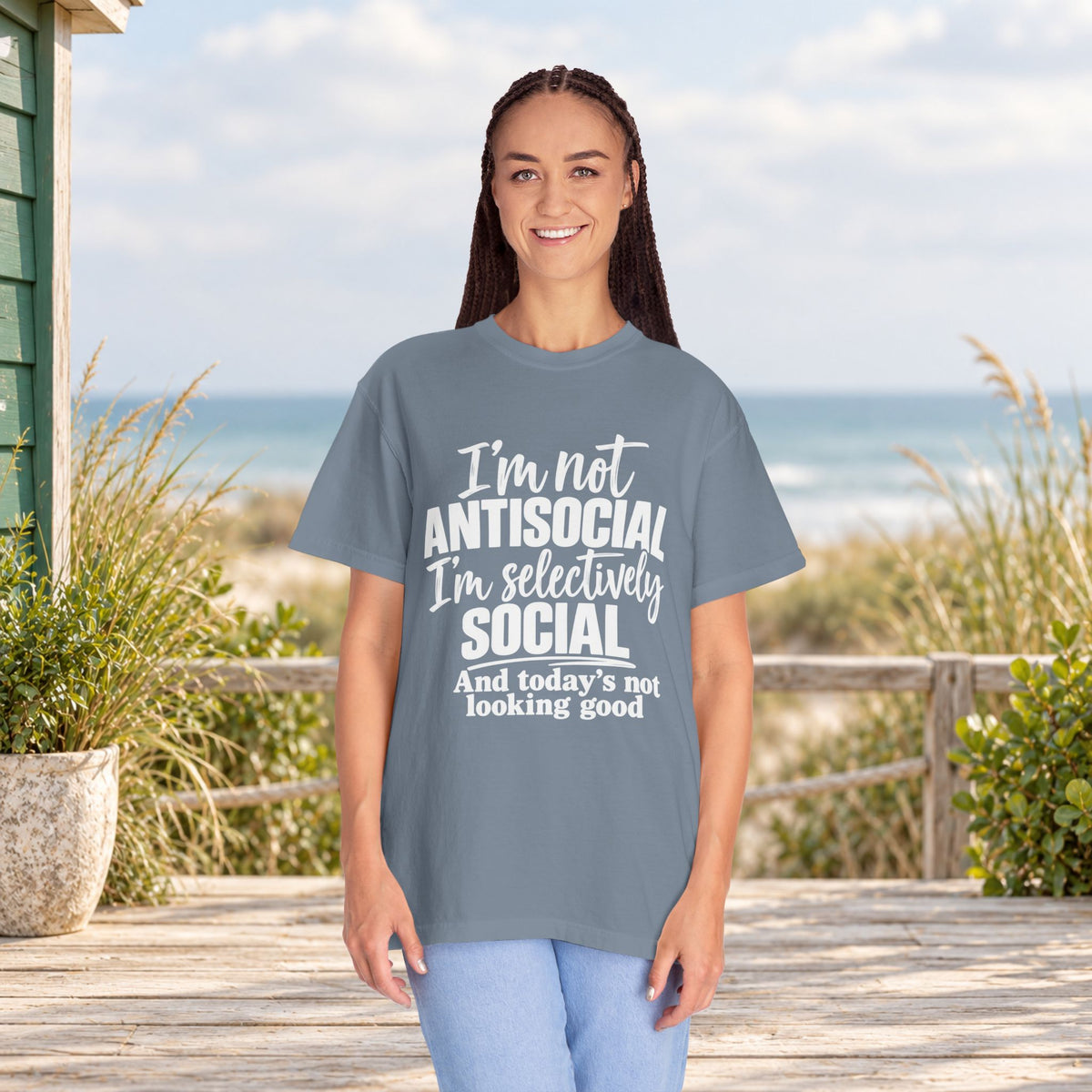 I'm Not Antisocial, I'm Selectively Social T-Shirt — product view