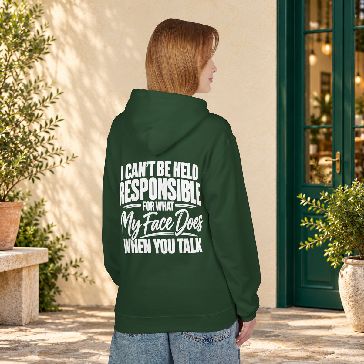 My Face Does When You Talk Hoodie — product view