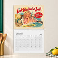Retro Perimenopause Humor 2027 Wall Calendar — 10.8" x 8.4"
