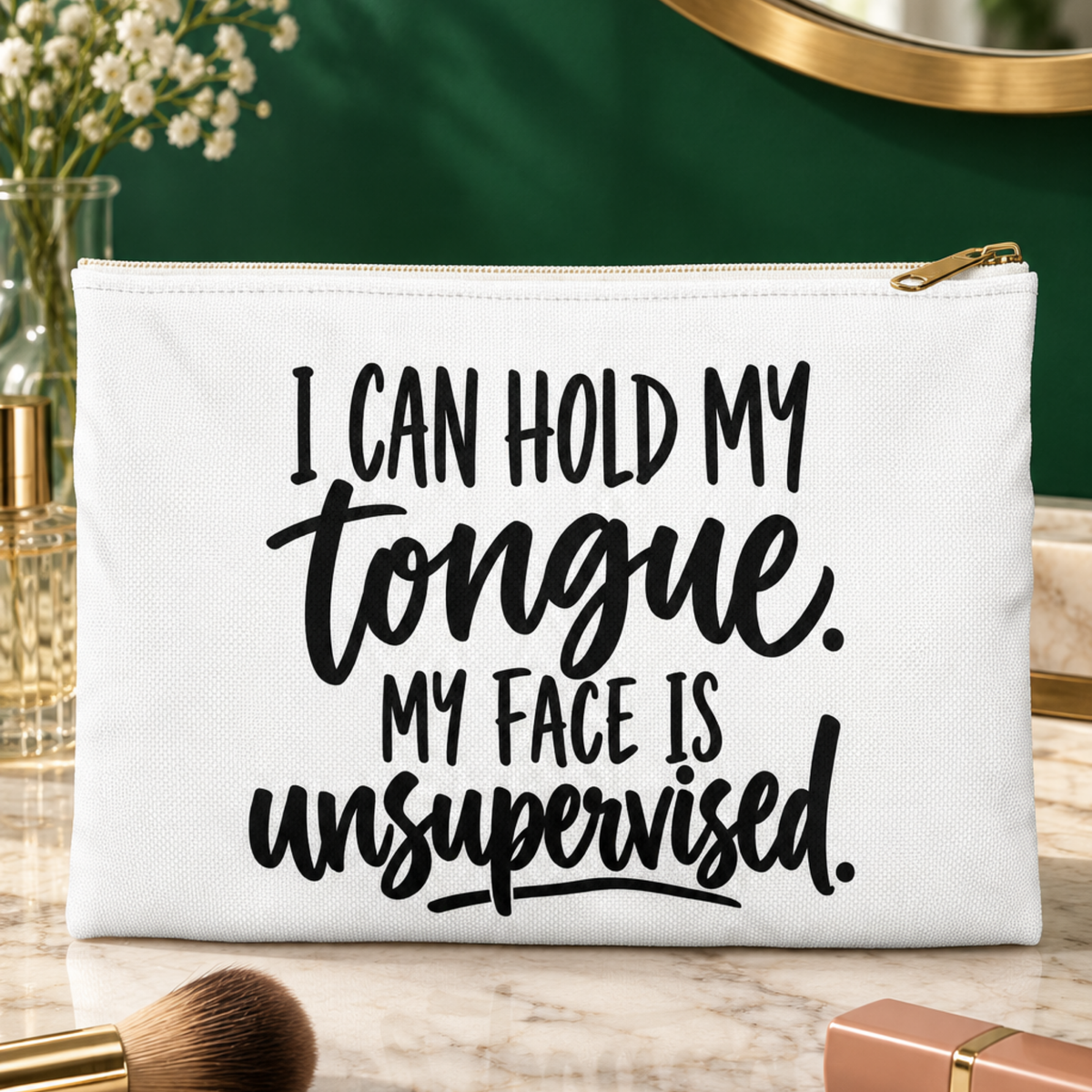 My Face Is Unsupervised Accessory Pouch