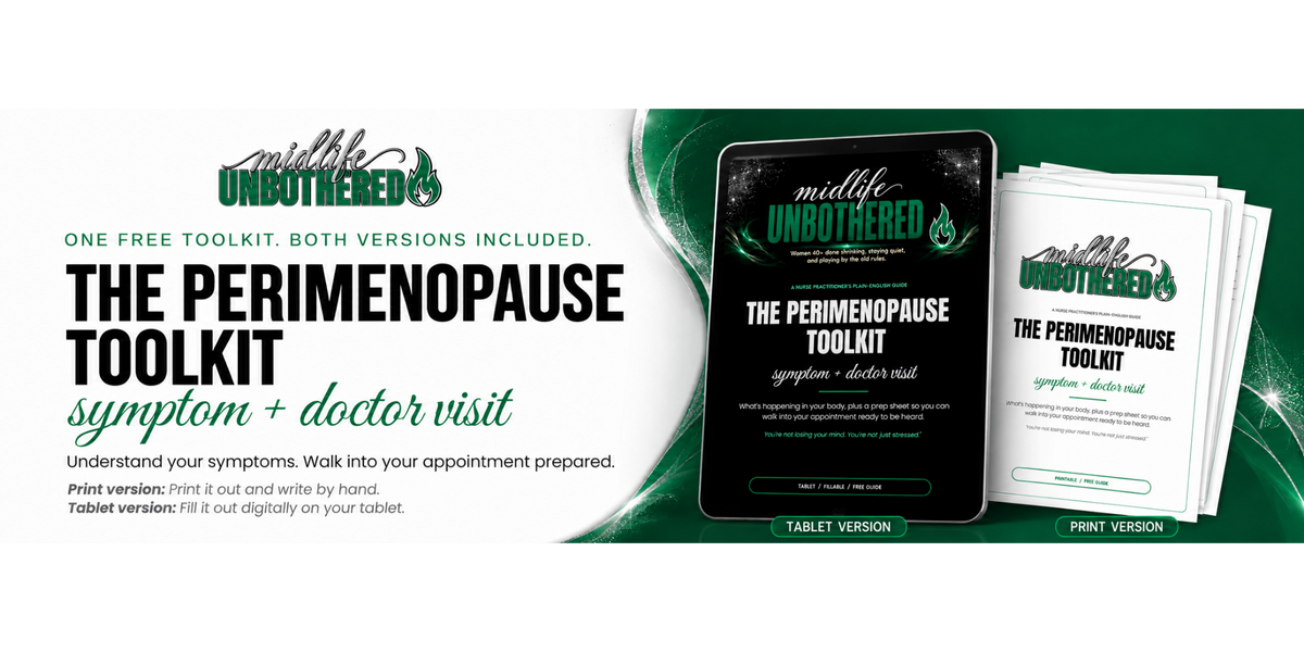 The free Perimenopause Toolkit in printable and tablet editions